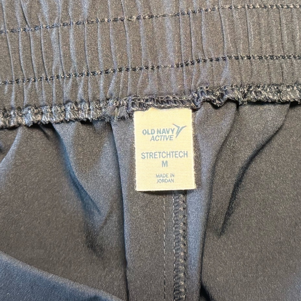 Old Navy StretchTech Activewear pull on Joggers Navy Blue Size Medium - Picture 5 of 7